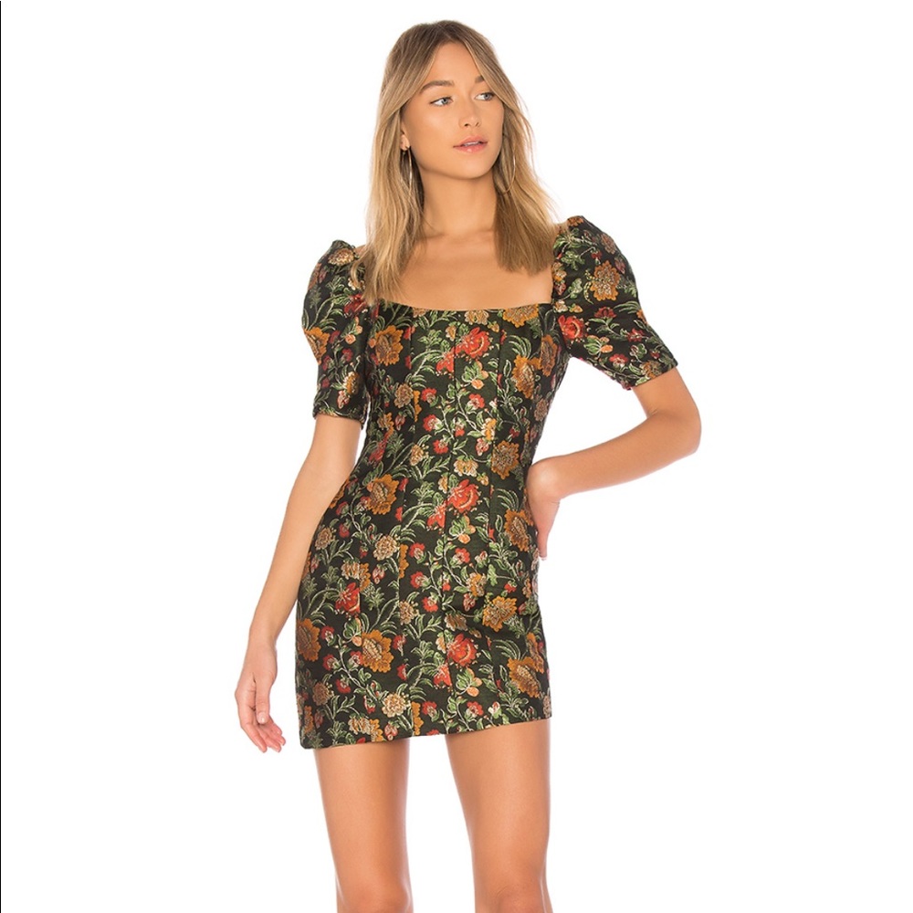 EUC Lovers + Friends Felicity Mini in Black Floral